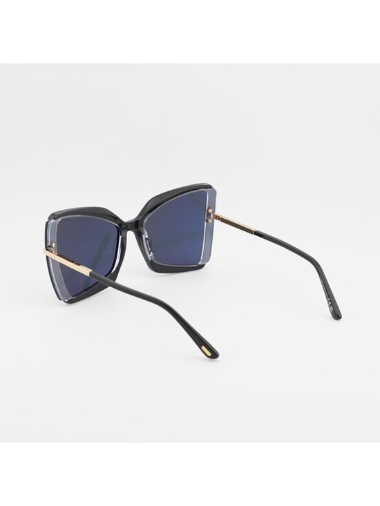 Tom Ford Gia FT0766 03A Sunglasses Black Butterfly Frame, Grey Lenses main image 6